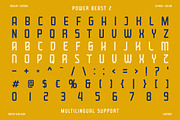 Power Beast Display Font, a Slab Serif Font by Letterhend Studio (Thumbnail 5 of 11)