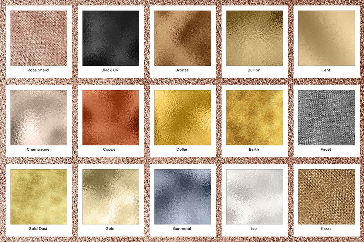 30 Gilded Foils, a Texture Graphic by Designdell (Photo 4 of 5)