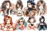 Black Coffee Lover Cute Girl PNG, an Illustration by Designking (Thumbnail 5 of 5)