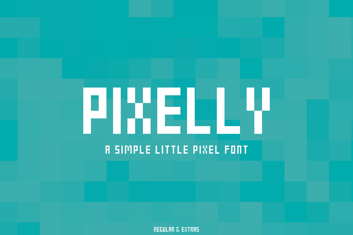 Pixelly, a Font by Kassy (Photo 1 of 10)