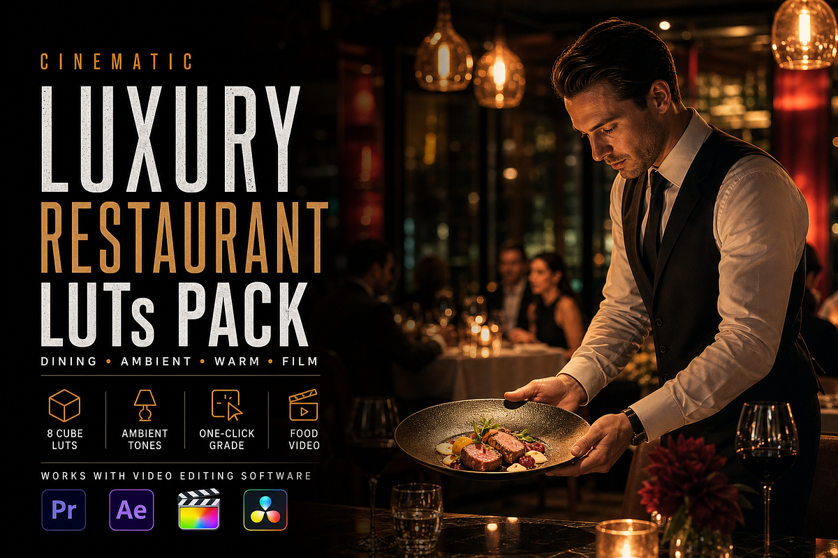 Luxury Restaurant LUTs Pack, a Preset Add-On by AAA Presets (Photo 1 of 3)