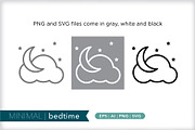 Minimal bedtime icons, an Outline Icon by Picture Window (Thumbnail 4 of 5)