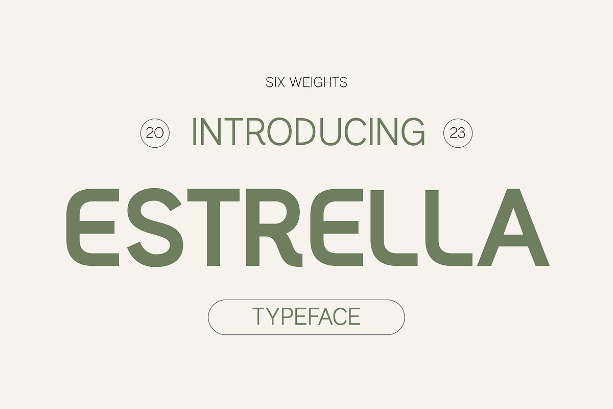 Estrella - Modern Sans Serif, a Sans Serif Font by HipFonts (Photo 1 of 10)