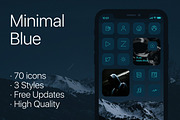 iOS 15 Minimal Dark&Blue&Light, an Icon by FerdiCildiz (Thumbnail 3 of 3)