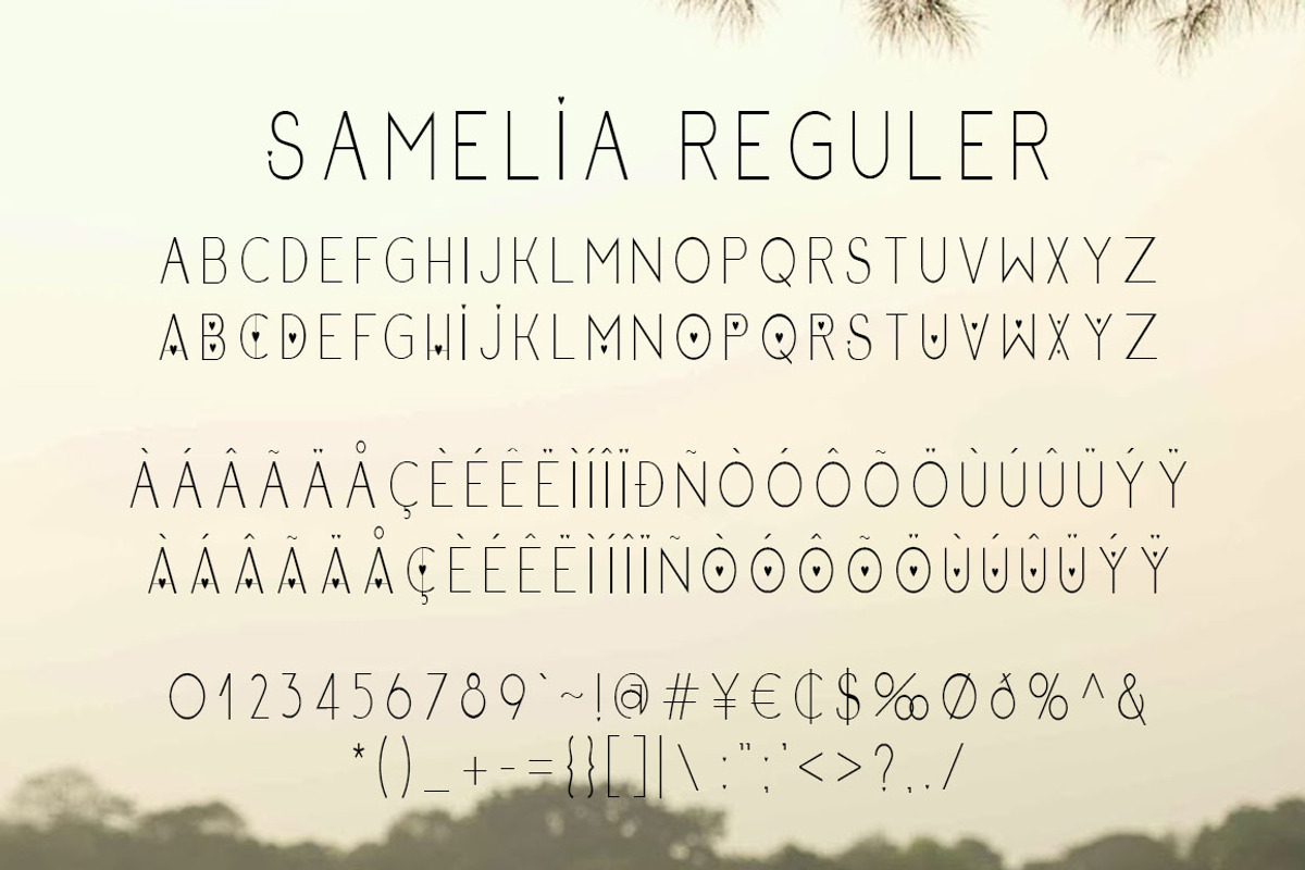 Samelia Family Font preview 7