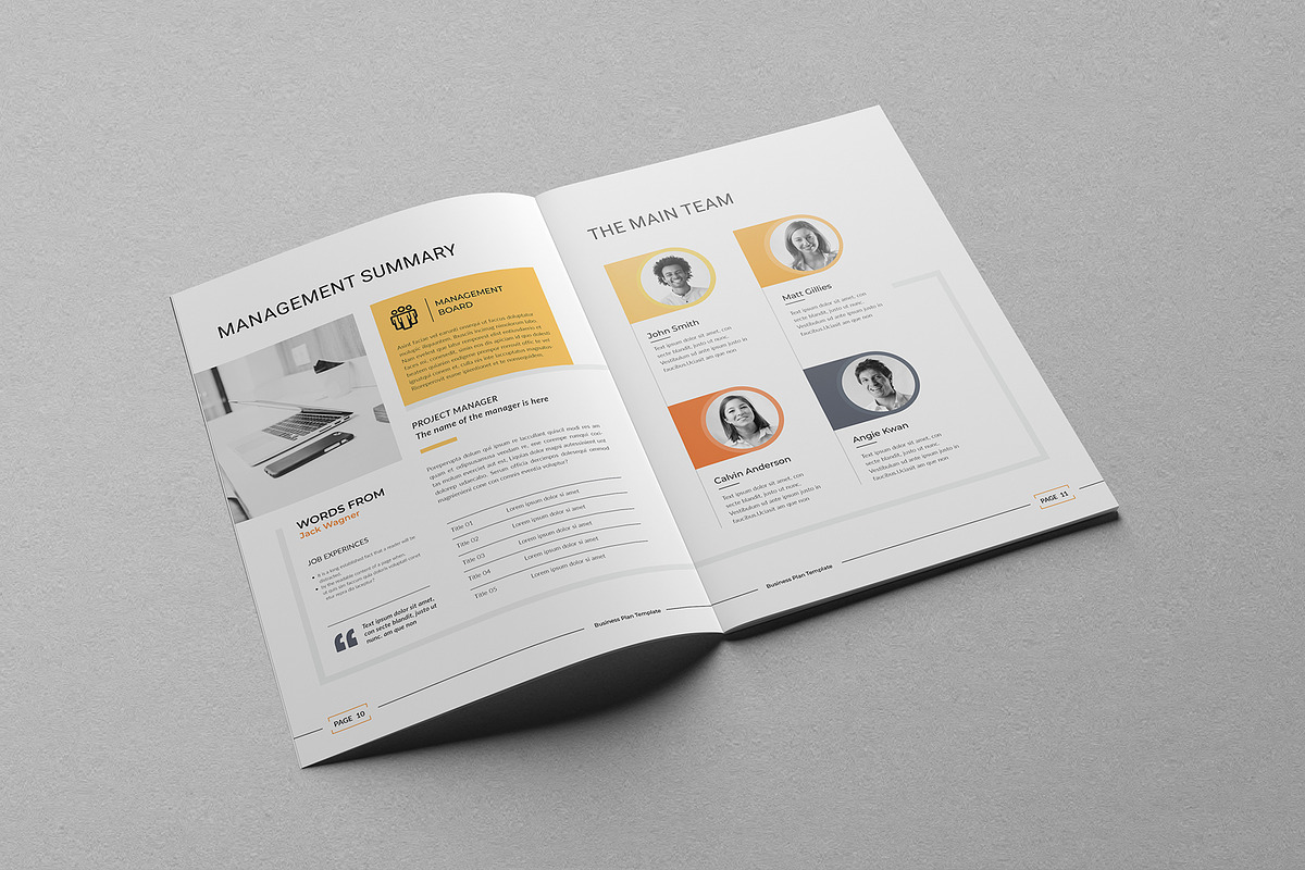 Business Plan | 20 Pages, a Brochure Template by Creativity-Design (Photo 8 of 15)