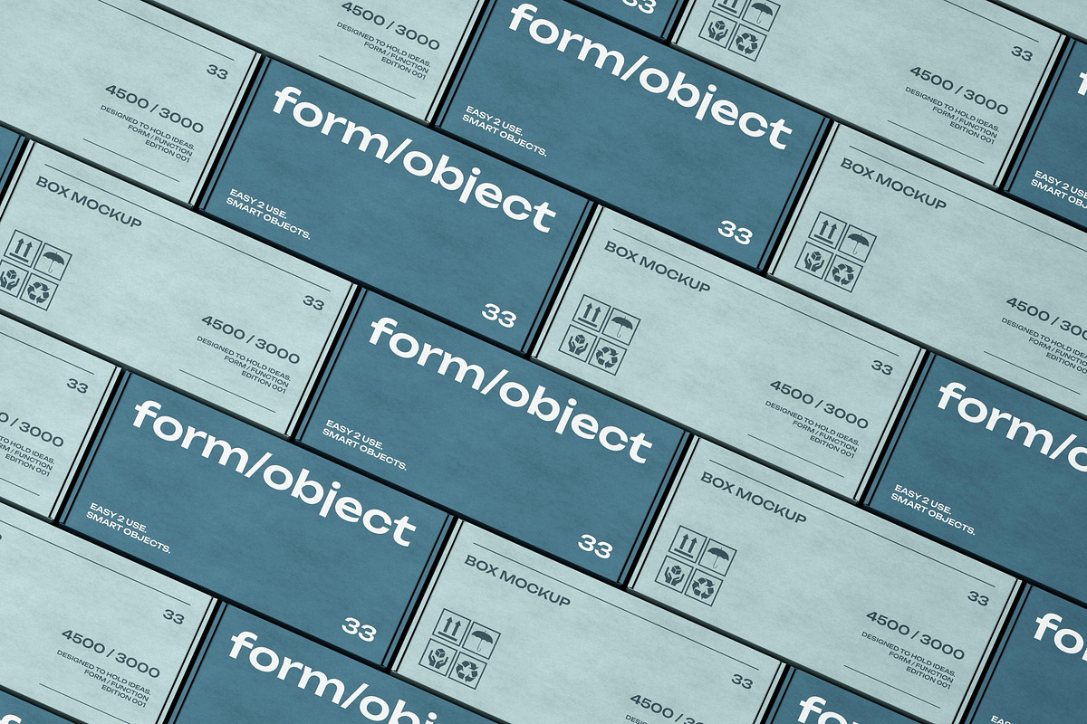 Long Boxes Layout Mockup, a Packaging Mockup by Design Squad