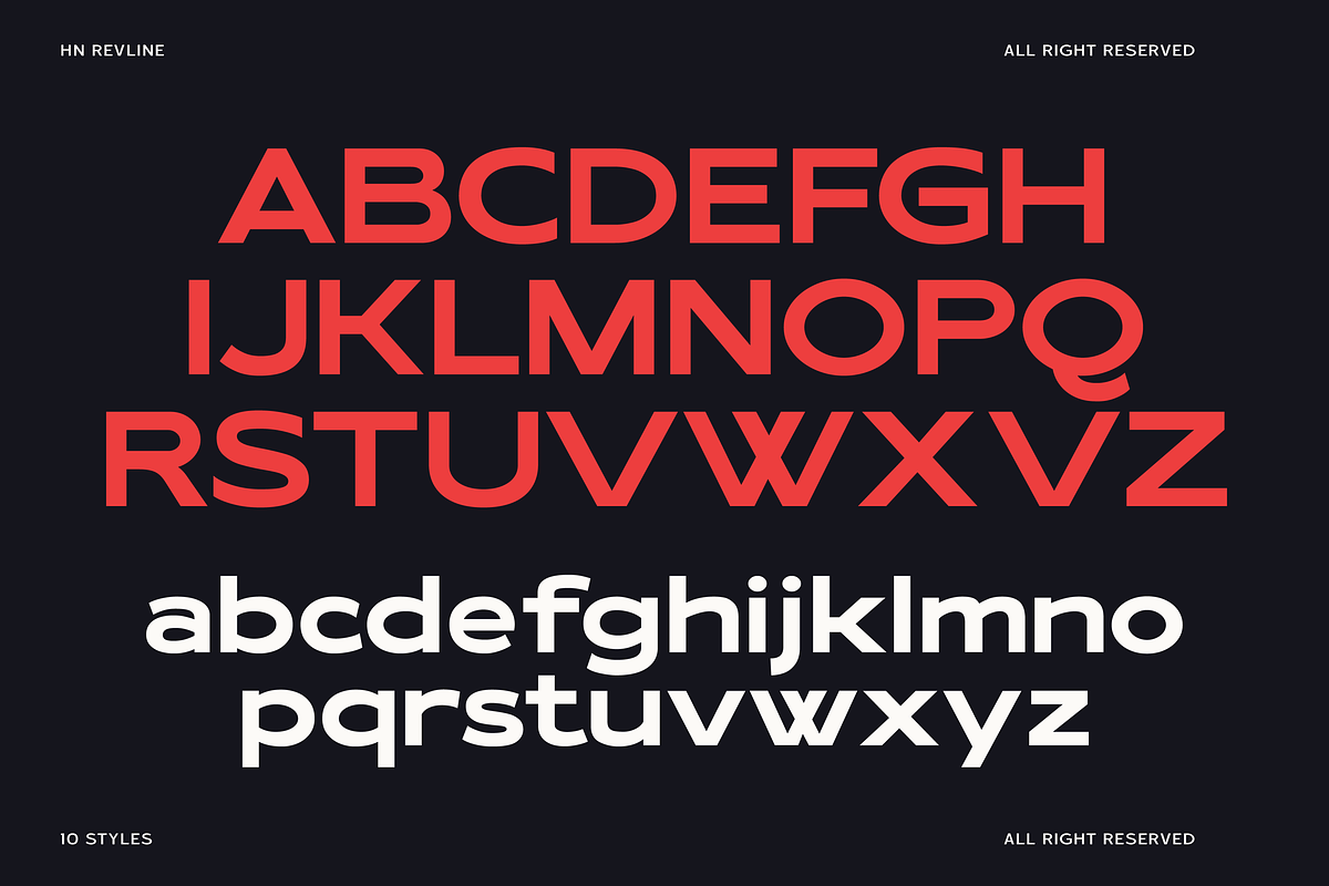 HN Revline, a Sans Serif Font by Hora Nocte (Photo 3 of 12)