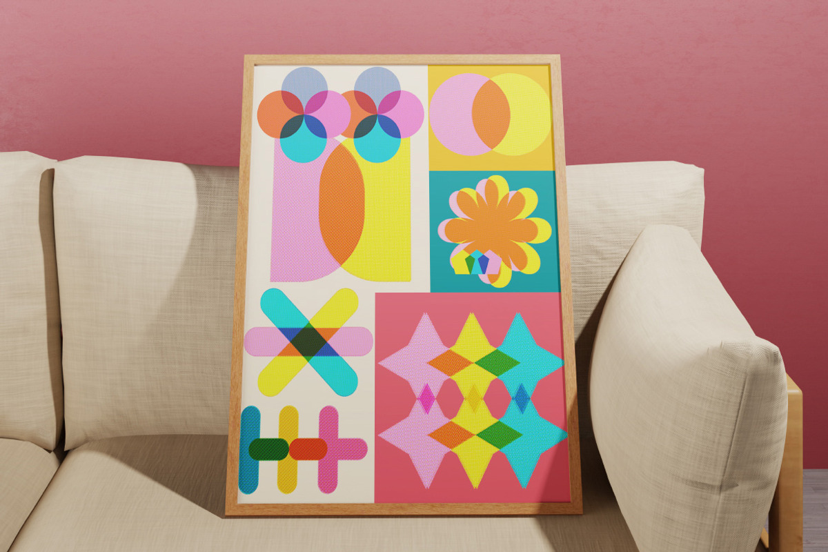 Risograph Abstract Shapes, an Object Graphic by Pitchlook.Studio (Photo 3 of 3)