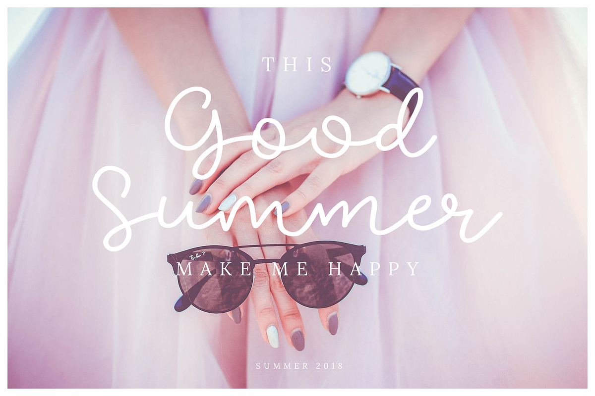 Golden Day Font with Extras & Shapes preview 4