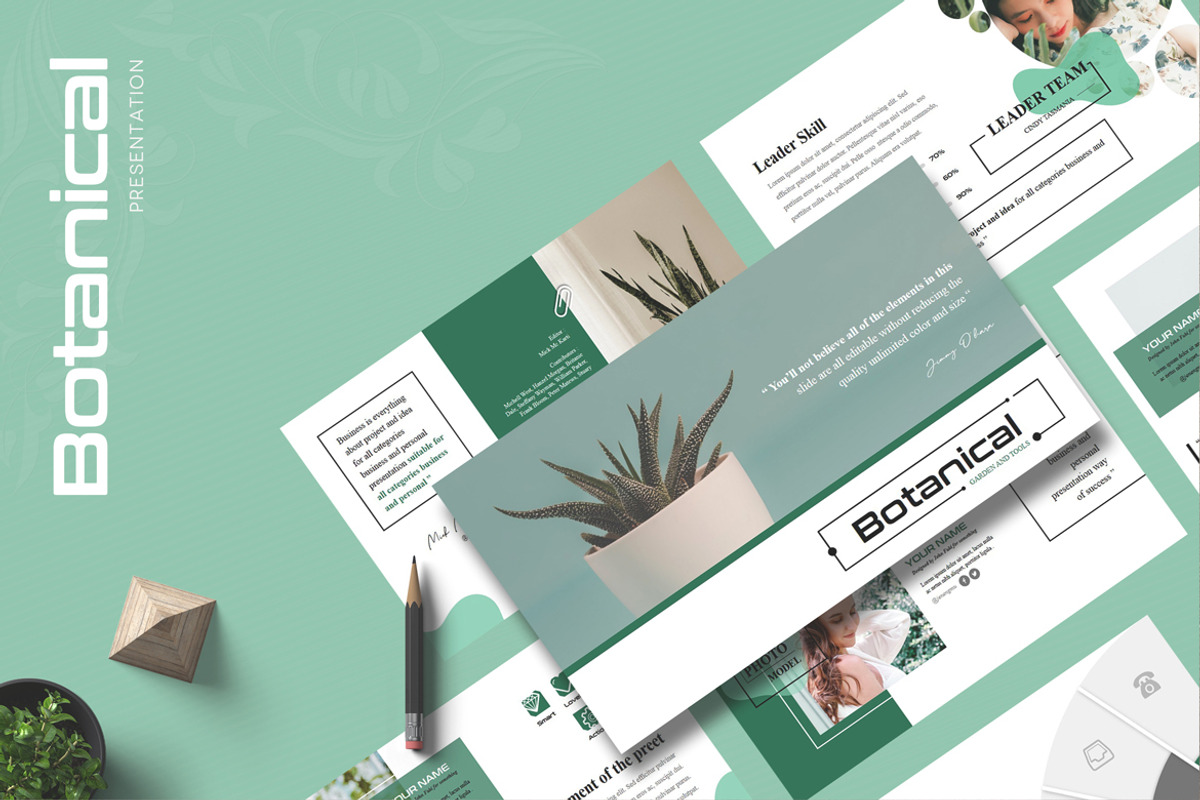 Botanical Google Slide, a Presentation Template by Dedijuniadi (Photo 1 of 4)