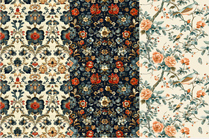 10 Chinoiserie Chic Seamless Pattern