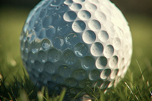Golf ball stock image