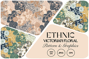 Ethnic Victorian Floral Pattern