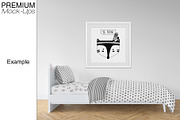 Nursery Bedding, Frame & Wall Mockup, a Household Mockup by mock-ups (Thumbnail 13 of 23)