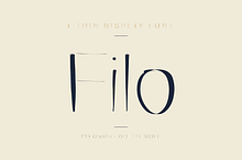 Filo — Thin Display Font