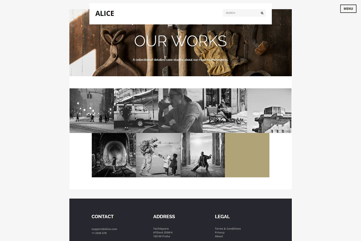 Alice: Classy Website Template, a HTML Template by Devero (Photo 6 of 10)