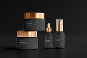 Dark Cosmetic Branding Mockups, a Cups & Container Mockup by pmvch (Thumbnail 5 of 86)