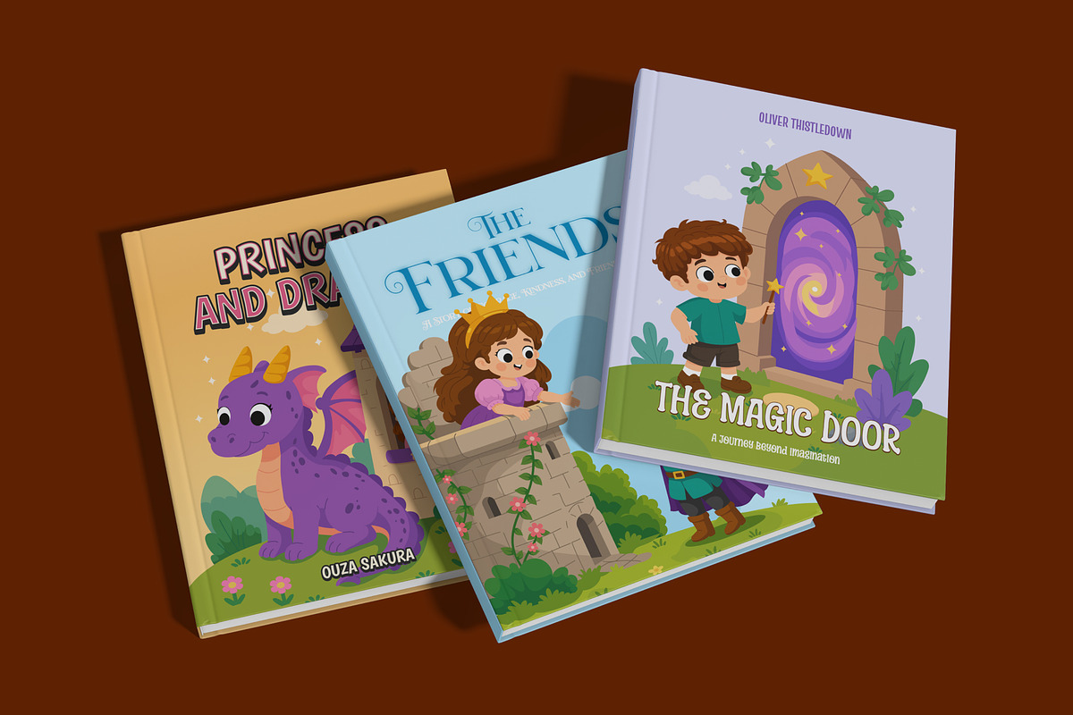 65 Story Book Flat Illustrations, an Education Illustration by Brickclay (Photo 4 of 11)