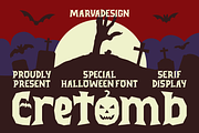 Cretomb Halloween Font, a Serif Font by Marvadesign (Thumbnail 1 of 11)