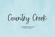 Country Creek Script, a Handwritten Font by Beck McCormick (Thumbnail 1 of 10)
