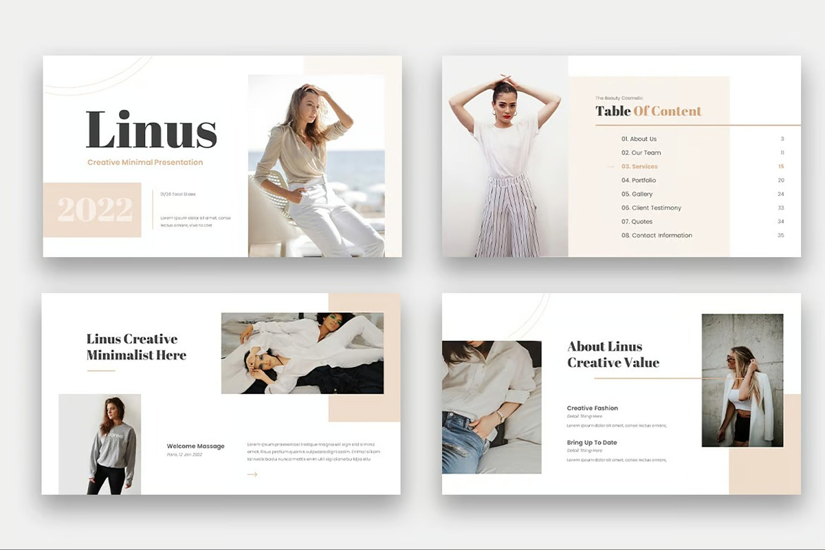 Linus - Creative Minimalist PPoint, a Presentation Template by Fit-tee (Photo 4 of 6)