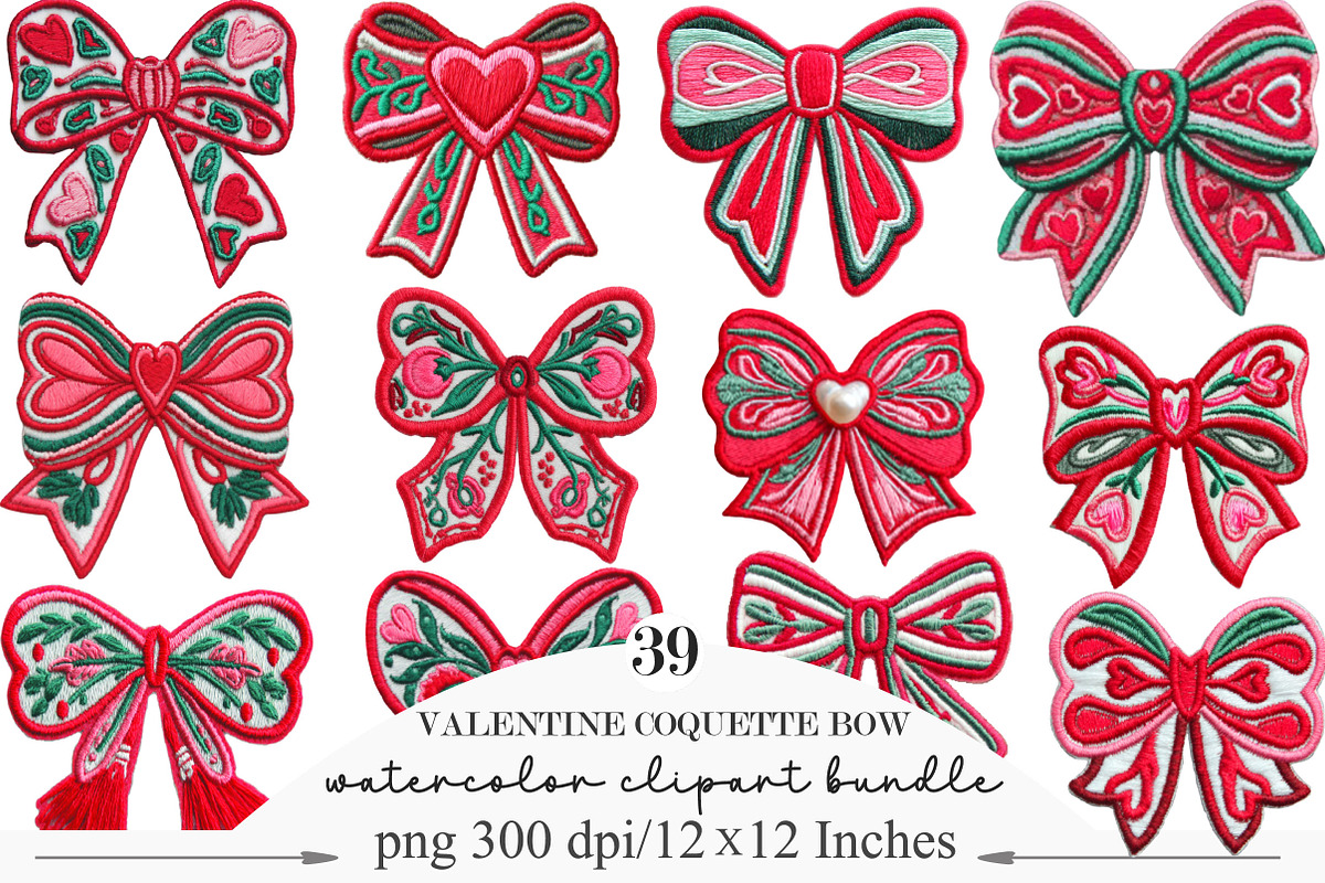 Crochet Valentine Coquette Bow, an Illustration by Designking (Photo 1 of 5)