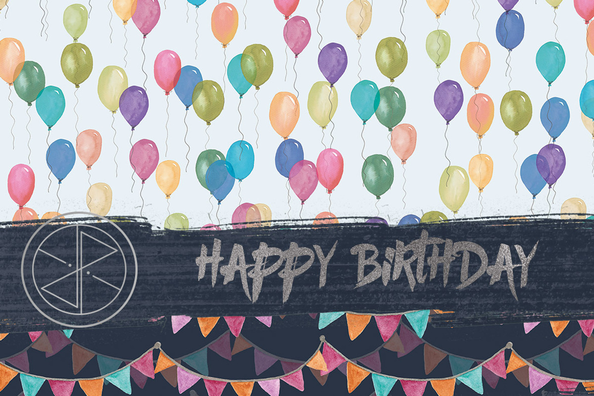 Watercolor Clip art happy birthday, a Graphic by AS Studio (Photo 2 of 3)