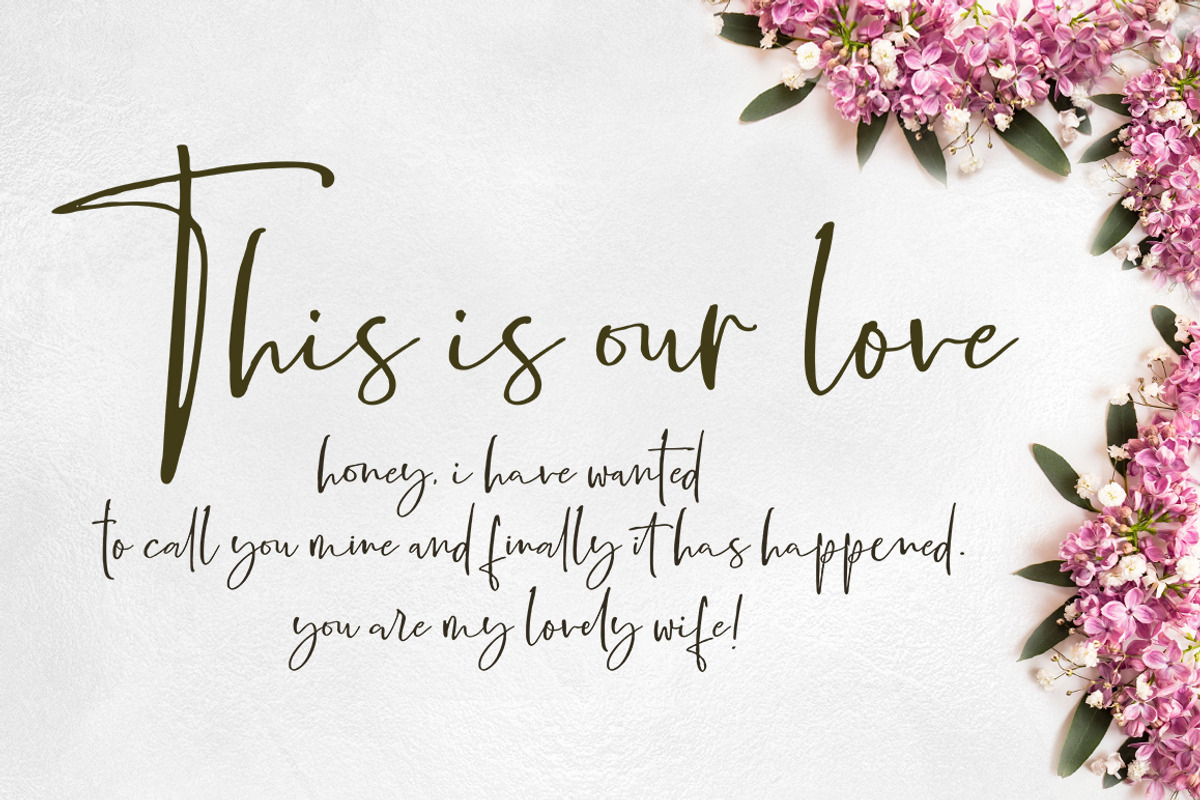 Boisterous Signature, a Script Font by Dhan Studio (Photo 19 of 24)