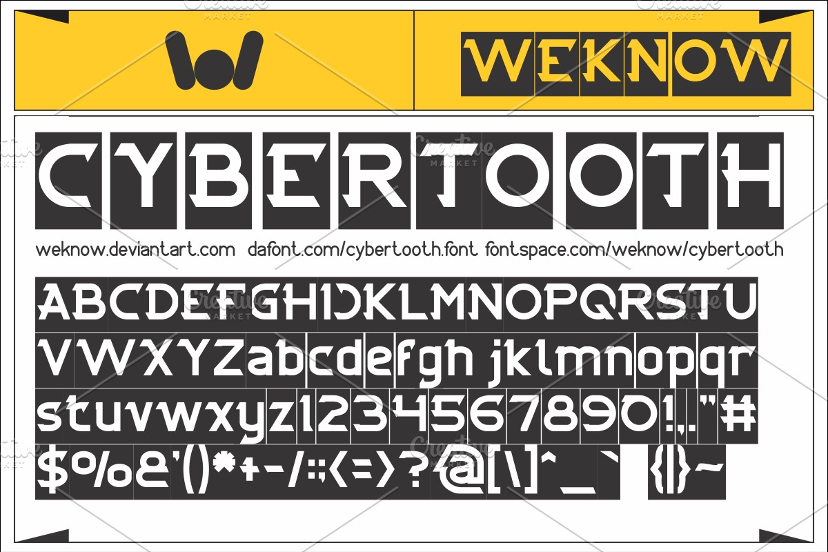 cybertooth font preview 4