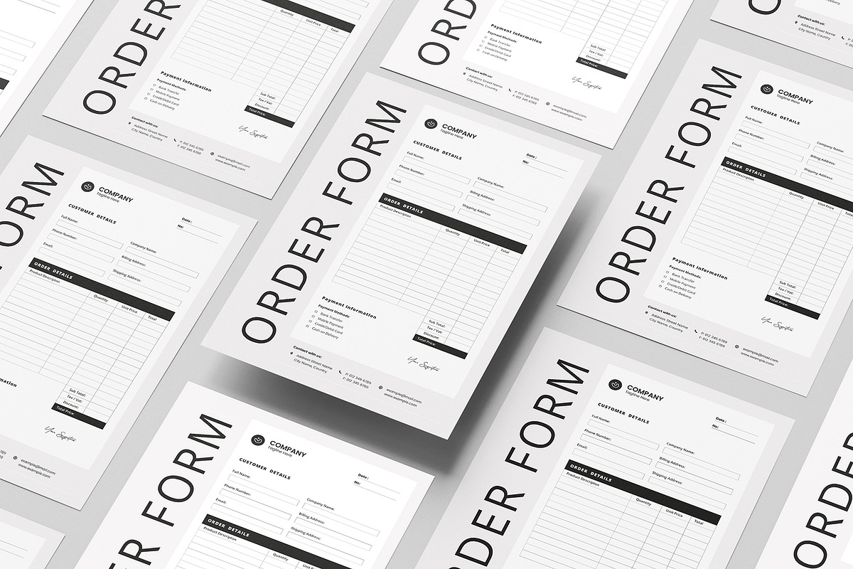 Corporate Order Form Design, a Flyer Template by afsar.hossain (Photo 1 of 2)