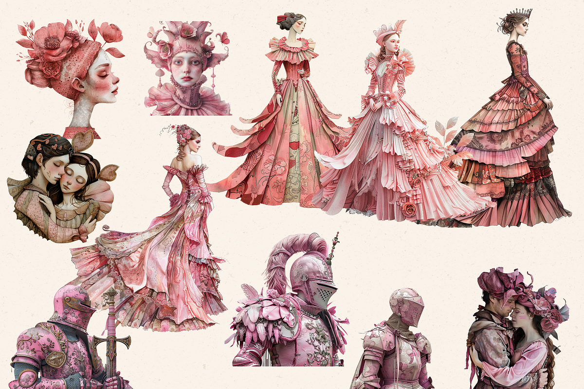 PINK KINGDOM CLIPART PACK, a Person Illustration by Daring Digies (Photo 3 of 10)
