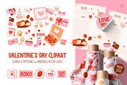 Cute Valentine’s Day Clipart Set, an Object Graphic by vik.stock (Thumbnail 1 of 6)