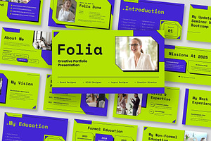 Creative Portfolio Google Slides, a Presentation Template by Fit-tee