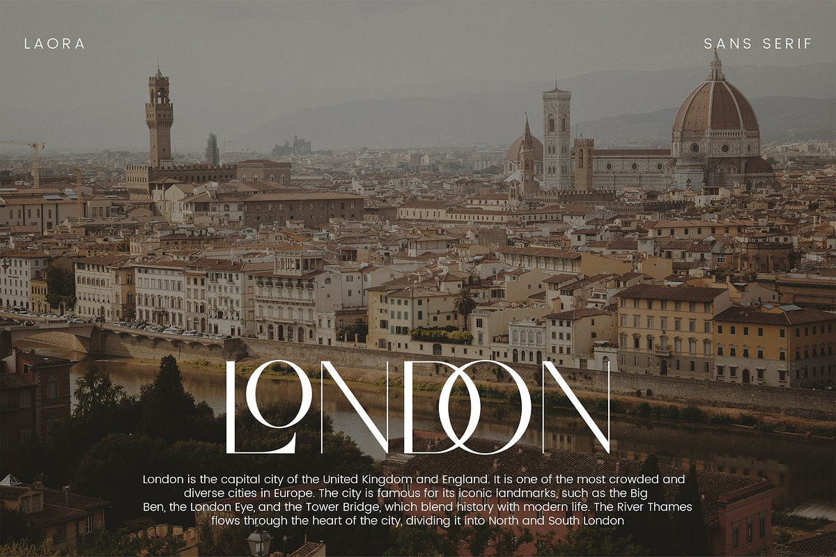 Laora - Modern Sans Serif Font, a Sans Serif Font by Aqeel_Art (Photo 7 of 12)
