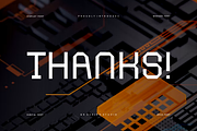 Emsote Techno Font, a Sans Serif Font by QR Design Studio (Thumbnail 8 of 8)