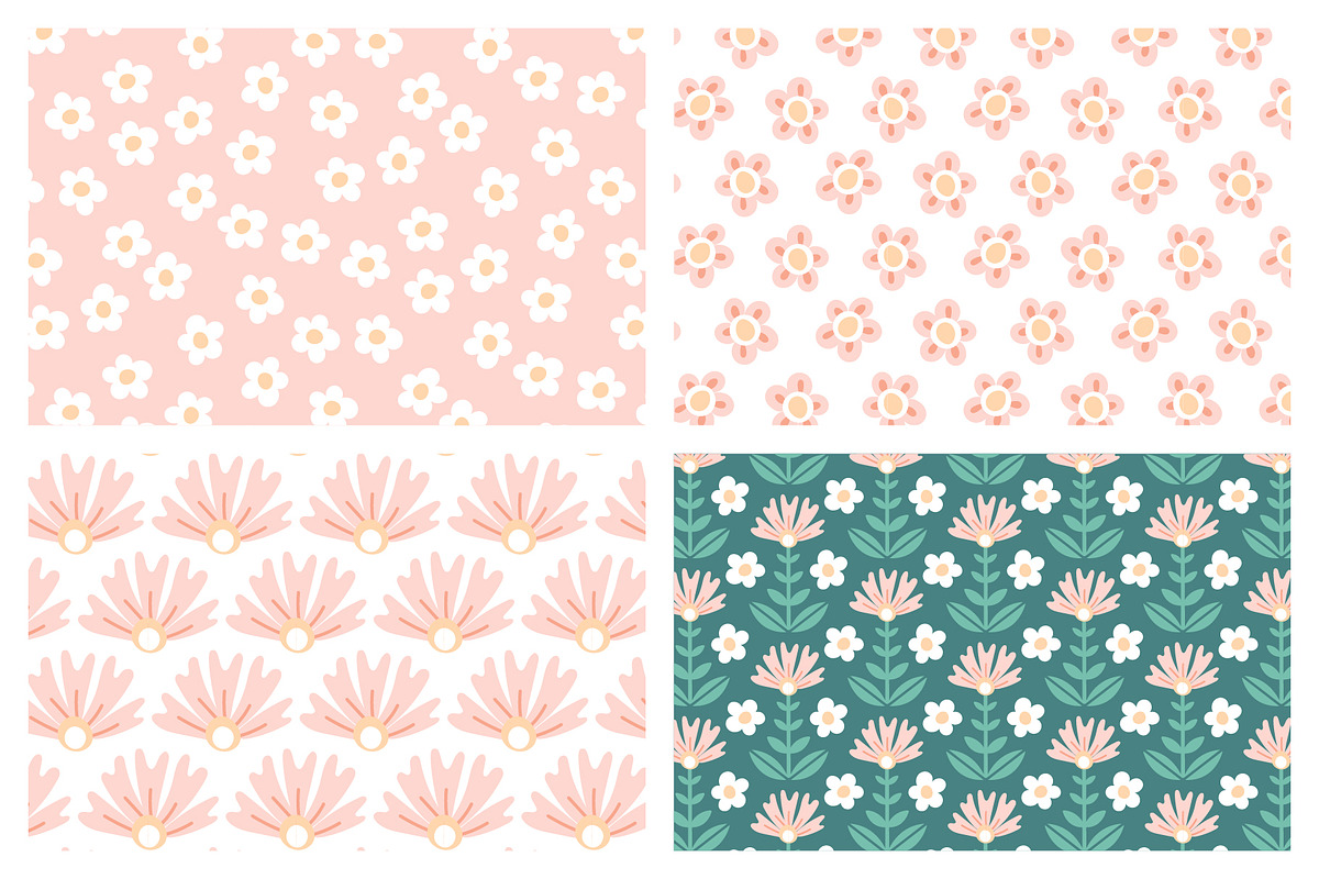 20 Cute and Sweet floral patterns, a Pattern Graphic by RevolutionizZed (Photo 14 of 16)