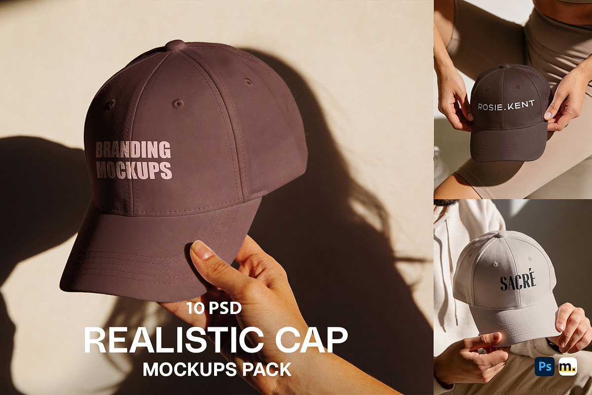 Aesthetic Cap Mockups, a Hat Mockup by Dikarte.Store (Photo 1 of 8)