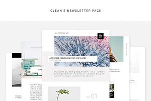 Clean E-newsletter Pack