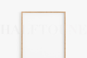 Warm Wood Frame Mockup