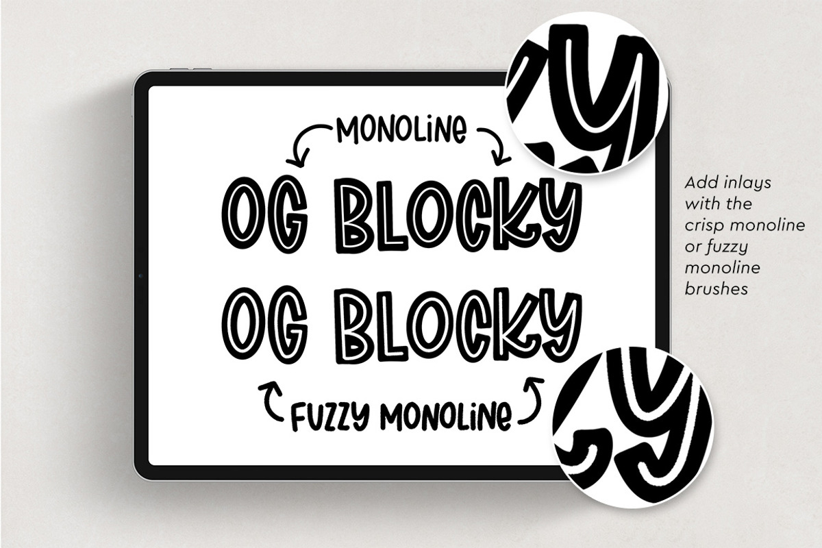 Procreate Block Lettering Brushset, a Brush Add-On by Hewitt Avenue (Photo 5 of 5)