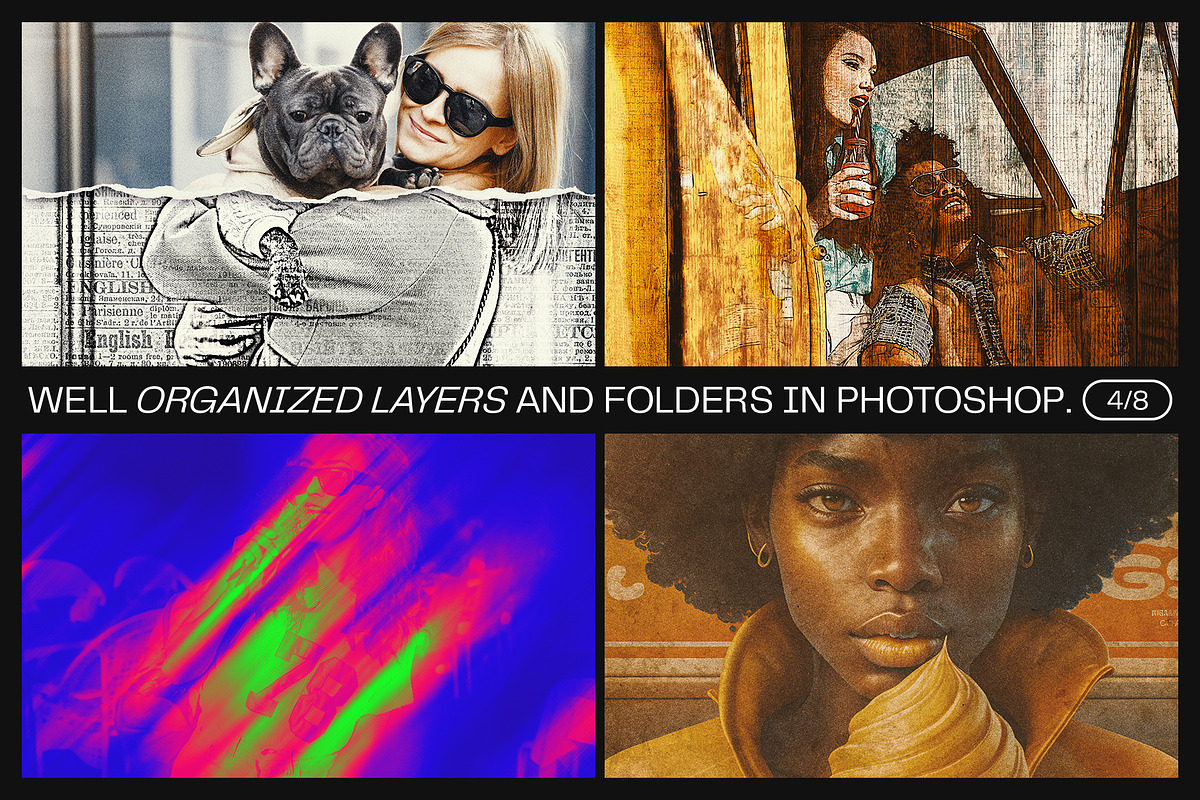 12 Photo Effect Templates, a Brushes & More by iDoodle Studio (Photo 4 of 6)