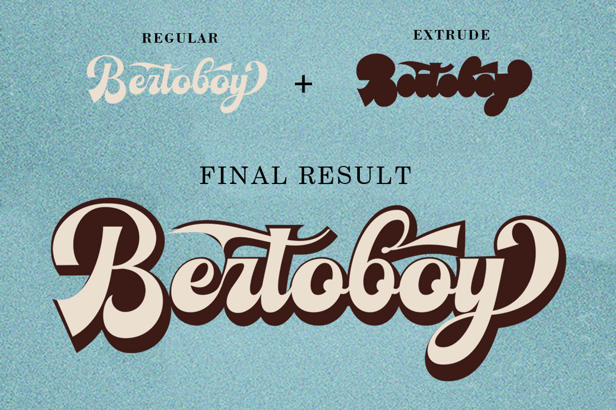 Bertoboy, a Script Font by GloowStudio (Photo 2 of 7)