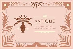 Antique - Vector Frames And Elements