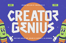 Creator Genius Bold Display Font