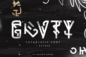 GRVTY Futuristic Font