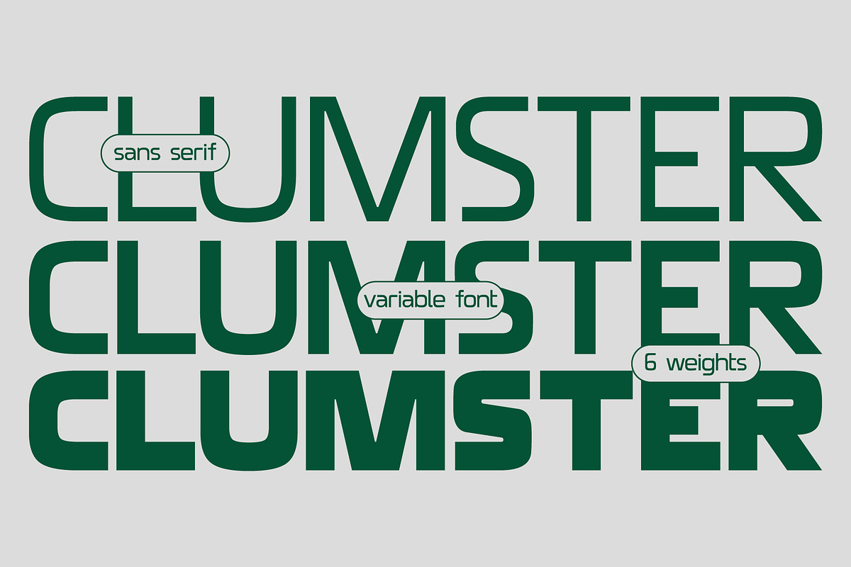 SK Clumster Sans — Modern Sans Serif, a Font by Shriftovik Type Foundry (Photo 1 of 20)