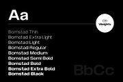 Bomstad Display Typeface, a Sans Serif Font by Foxtype (Thumbnail 2 of 12)