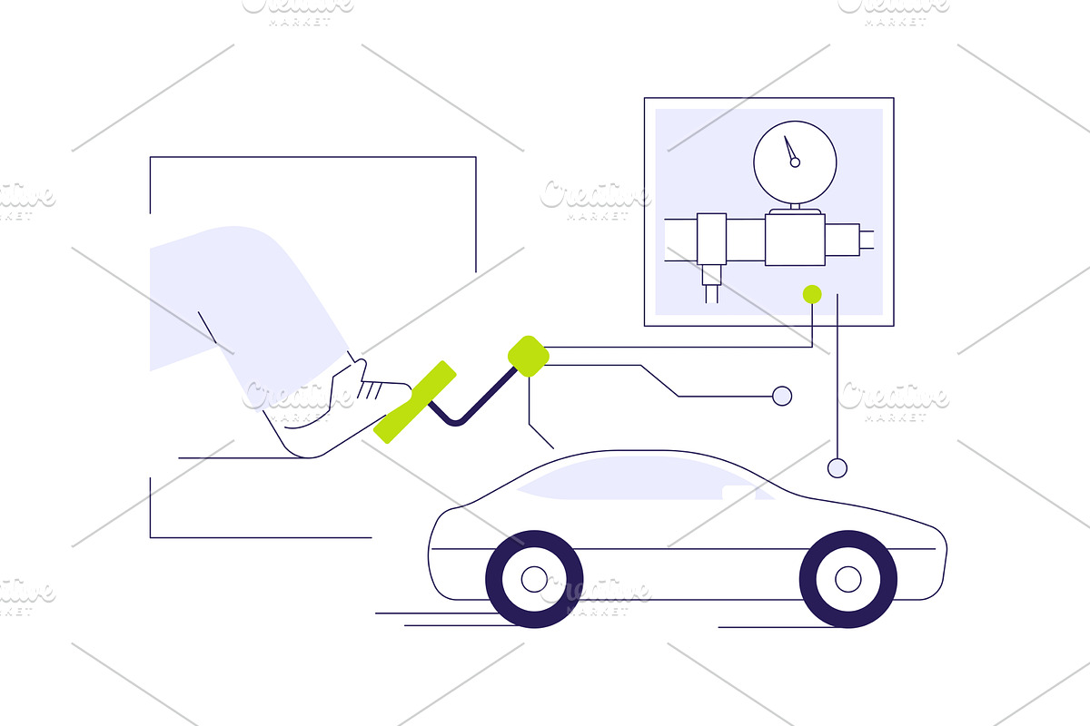 Pressure sensor abstract concept, a Technology Illustration by Visual Generation