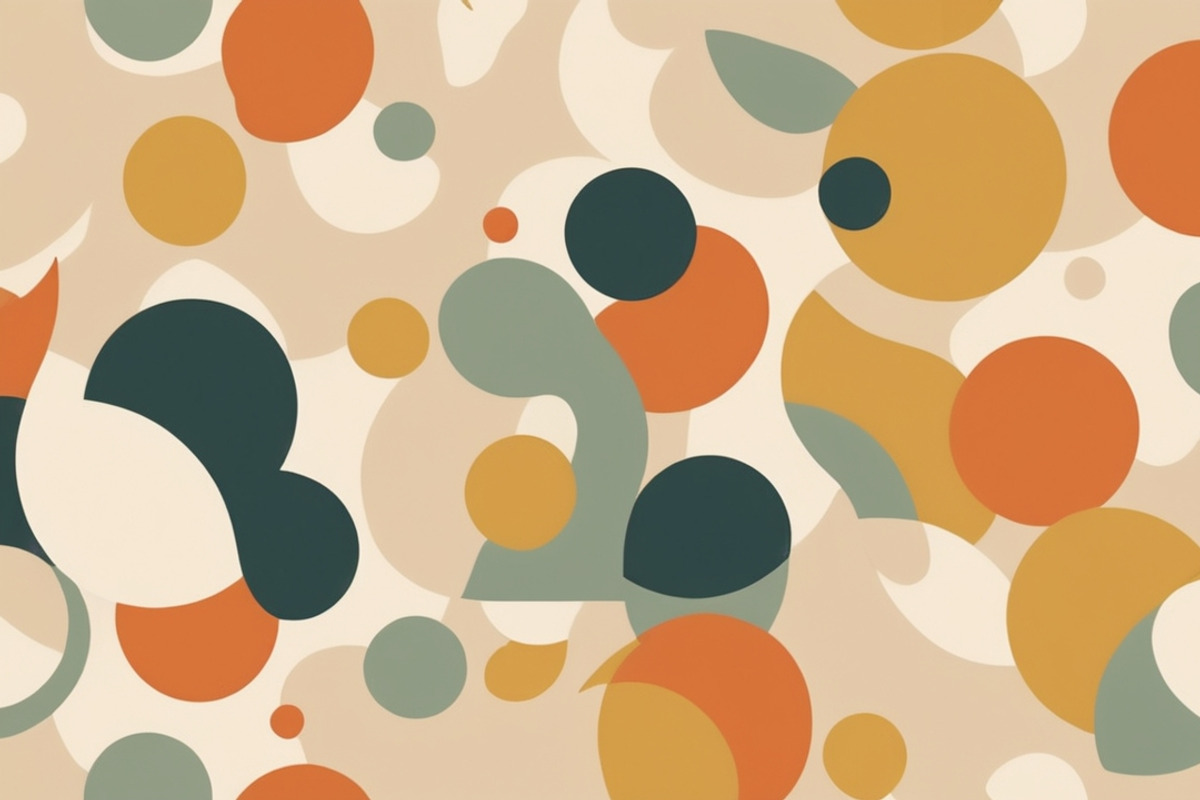 40 Retro Mid Century Shapes Pattern, a Pattern Graphic by adenpinkstore (Photo 3 of 12)